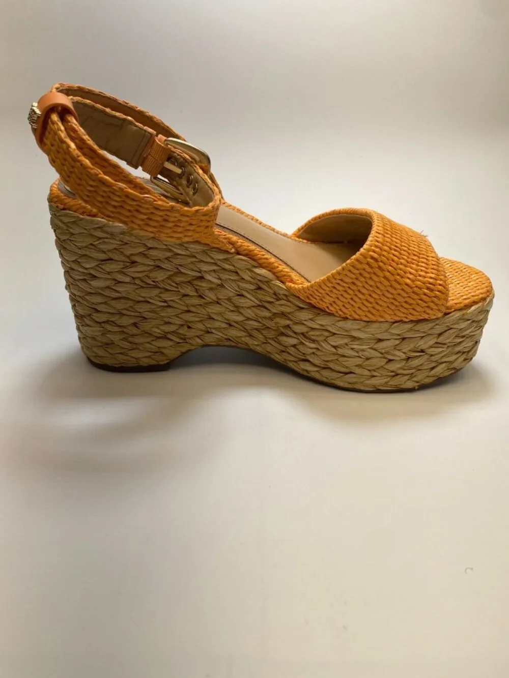 Sam Edelman Womens April Marigold Wedge Espadrille Platlform Sandal Sz 8.5